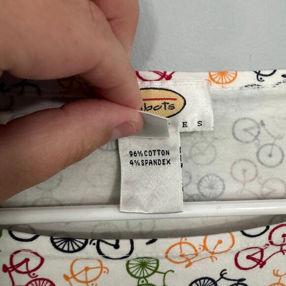 LOT of 2 Talbots Long & 3/4 Sleeve Tee Shirts Women's Size Small Petite Peacock - Picture 6 of 9